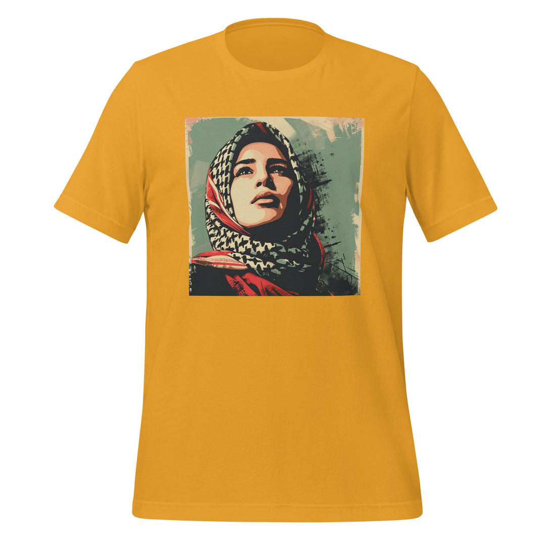 Women t-shirt - Hope, T Shirt Mustard