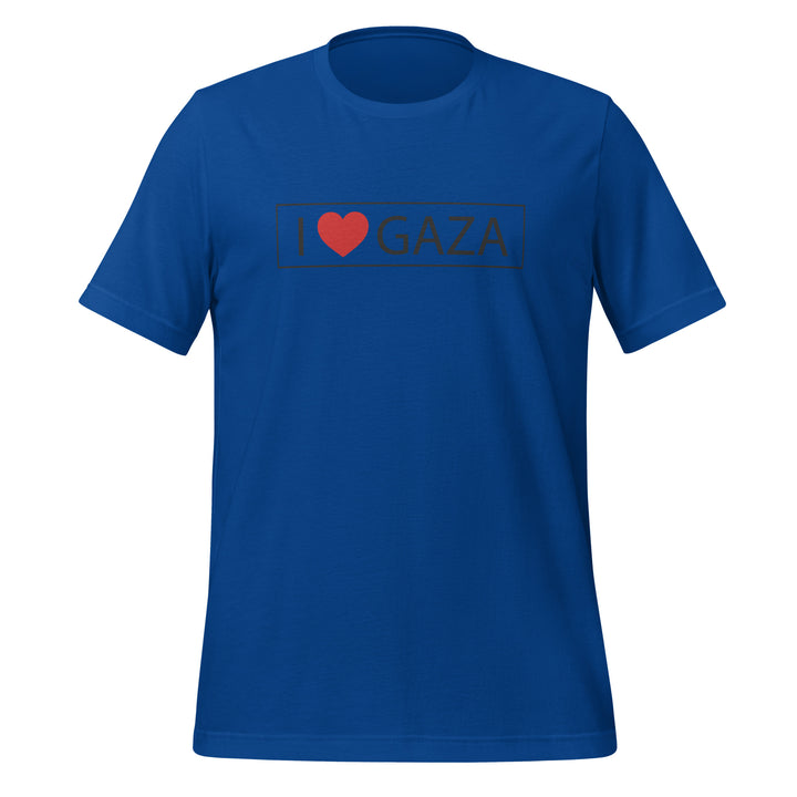 Women T-Shirt - I Love Gaza, T Shirt True Royal