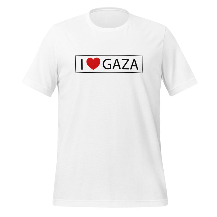 Women T-Shirt - I Love Gaza, T Shirt White