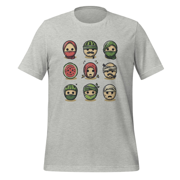 Women t-shirt - Palestine Emoji, T Shirt Athletic Heather
