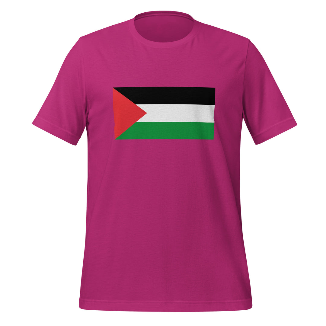 Women t-shirt - Palestine Flag, T Shirt Berry