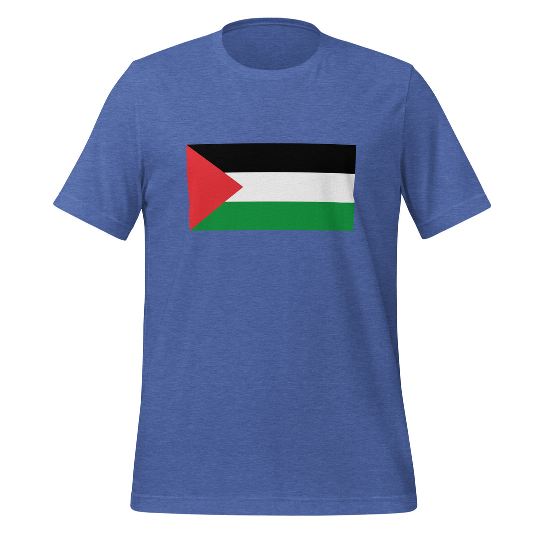 Women t-shirt - Palestine Flag, T Shirt Heather True Royal