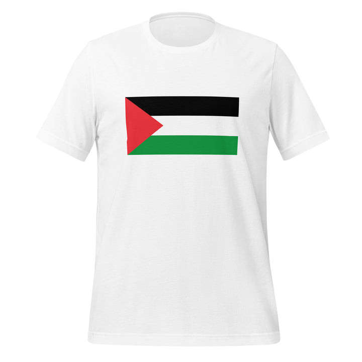 Women t-shirt - Palestine Flag, T Shirt White