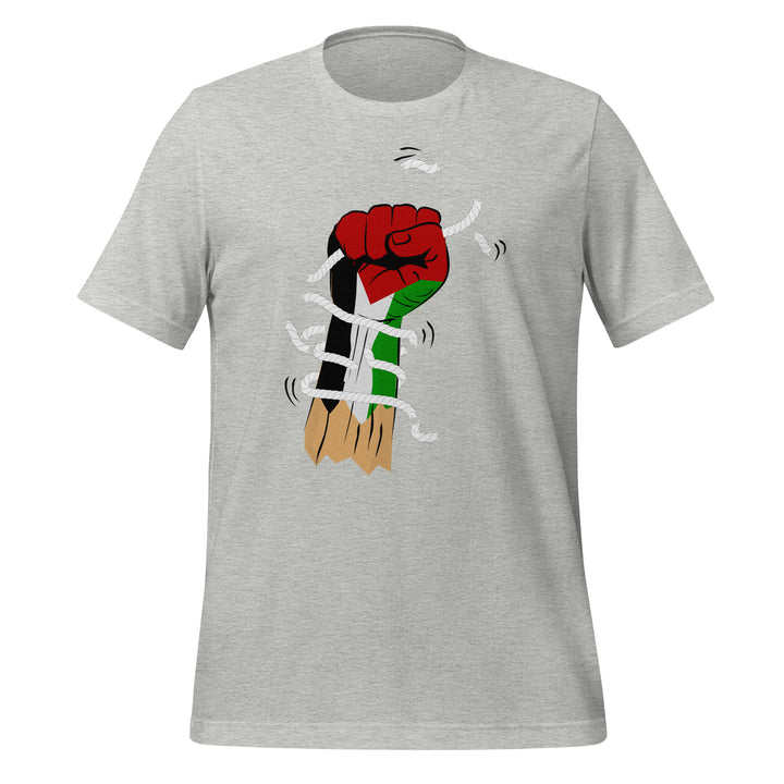 Women t-shirt - Palestine Hand, T Shirt Athletic Heather