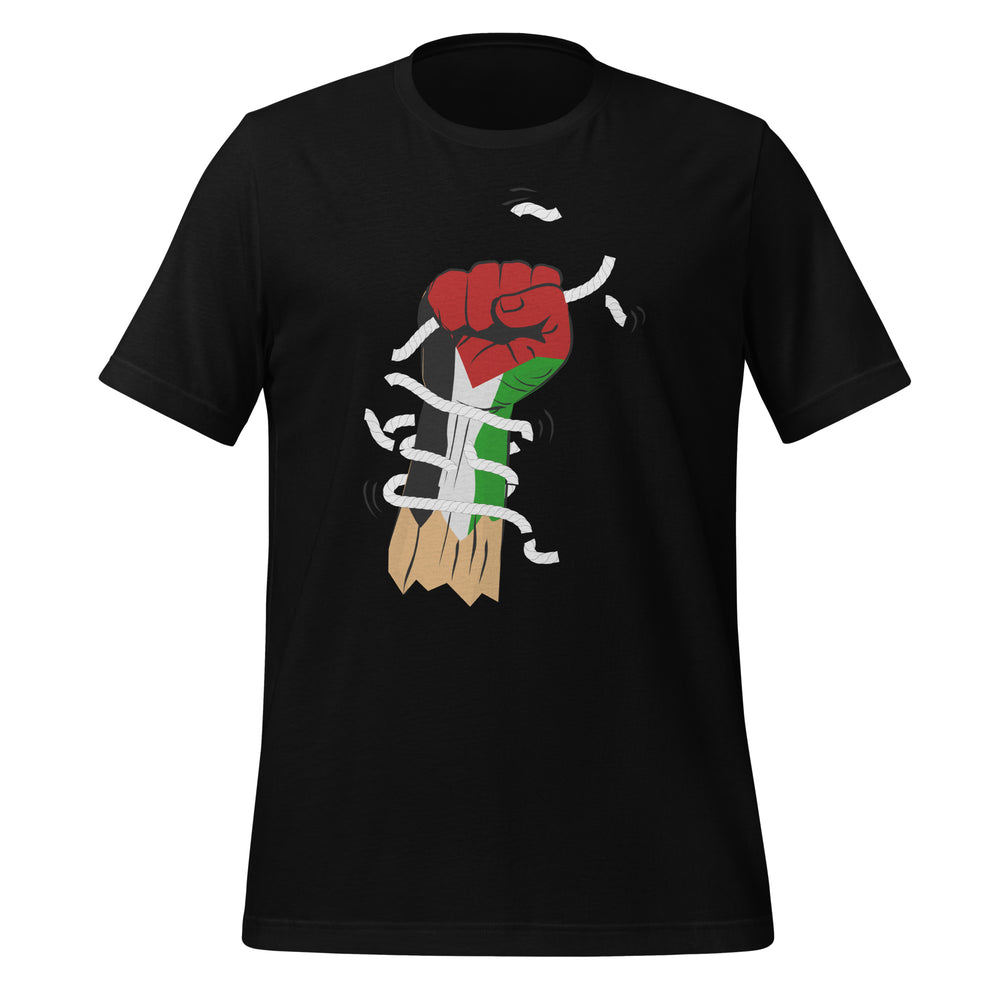 Women t-shirt - Palestine Hand, T Shirt Black