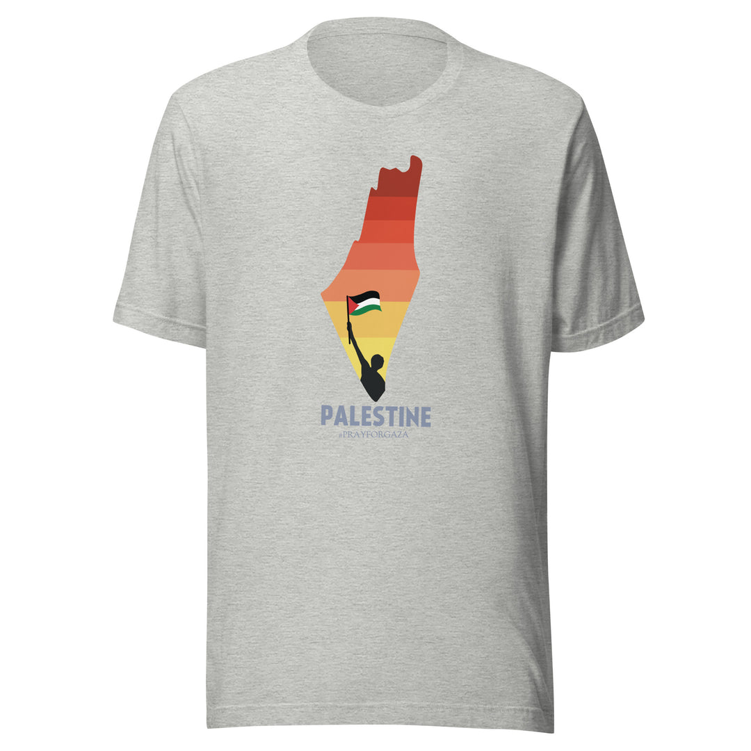 Women t-shirt - Palestine Map, T Shirt Athletic Heather