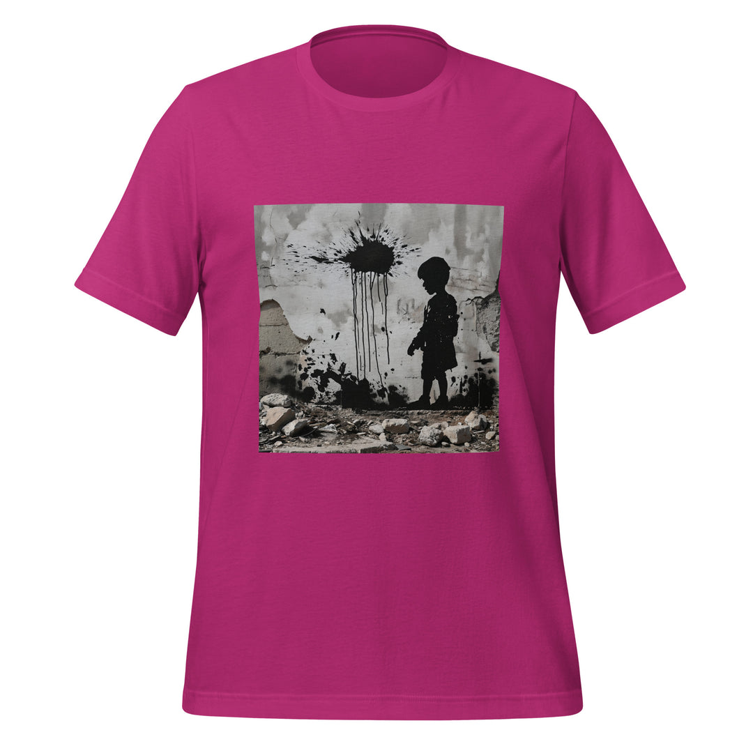 Women t-shirt - Palestine Wall, T Shirt Berry