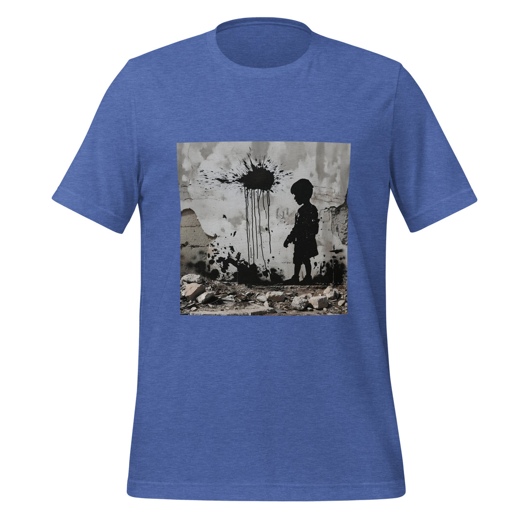 Women t-shirt - Palestine Wall, T Shirt Heather True Royal