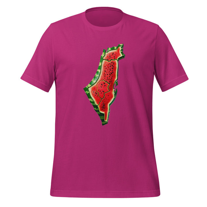 Women t-shirt - Palestine Watermelon, T Shirt Berry