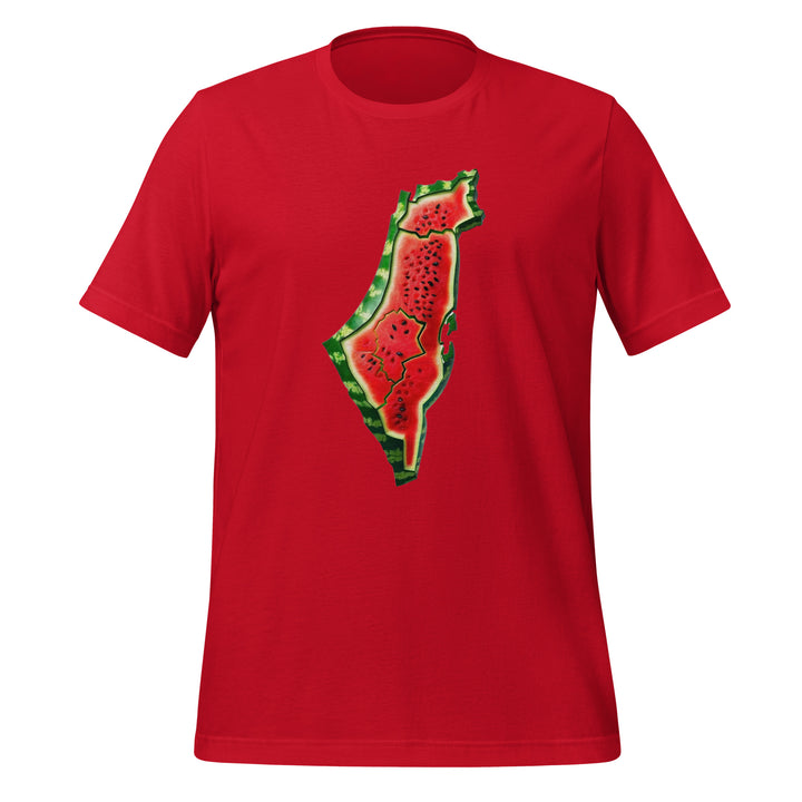 Women t-shirt - Palestine Watermelon, T Shirt Red