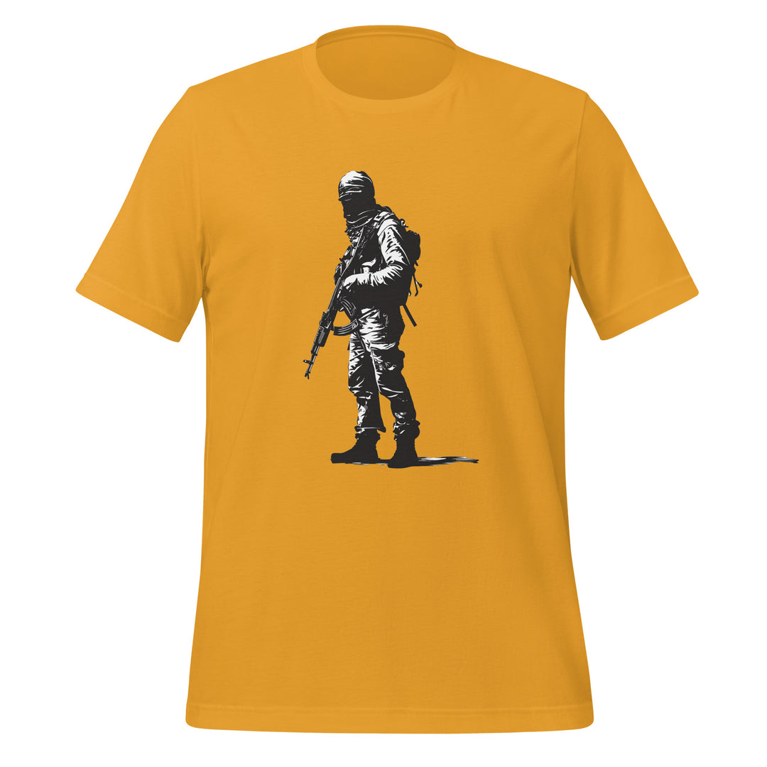 Women t-shirt - The Fighter, T Shirt Mustard