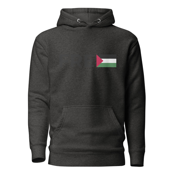 Women Hoodie - Free Palestine, Charcoal Heather