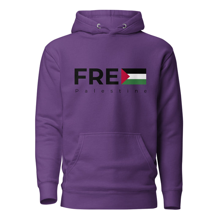 Women Hoodie - Free Palestine, Purple