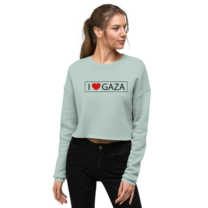 Crop Sweatshirt | I Love Gaza