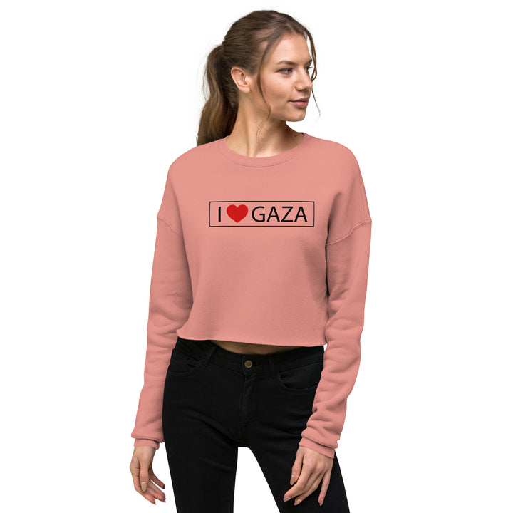 Crop Sweatshirt | I Love Gaza