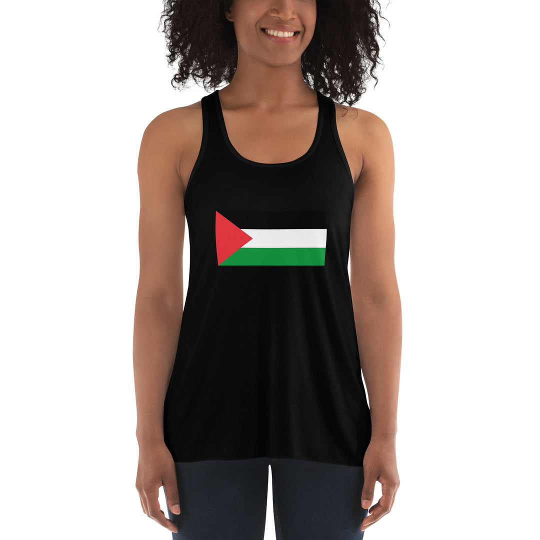 Women's Flowy Racerback Tank | Palestine Flag