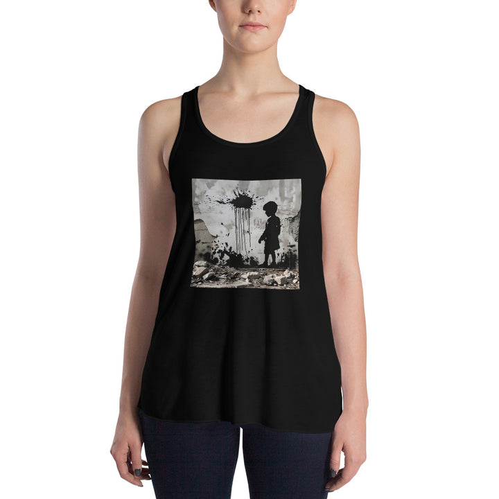 Women's Flowy Racerback Tank | Palestine Wall