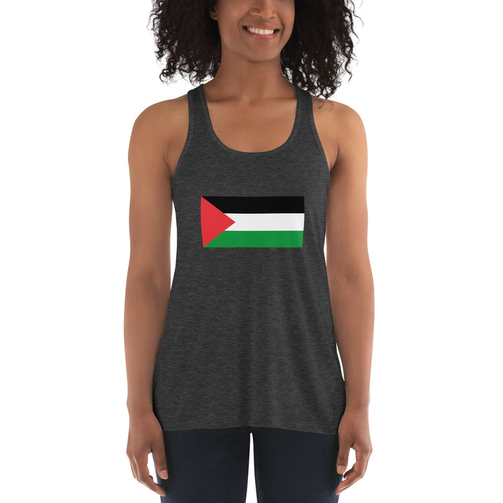 Women's Flowy Racerback Tank | Palestine Flag