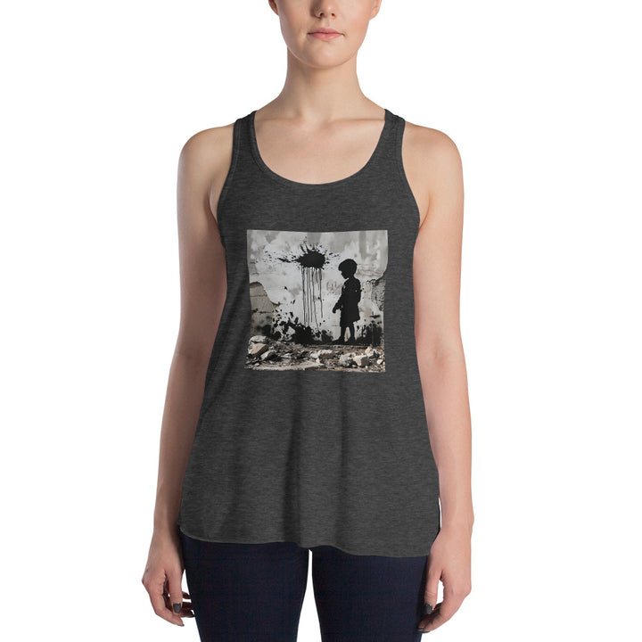 Women's Flowy Racerback Tank | Palestine Wall