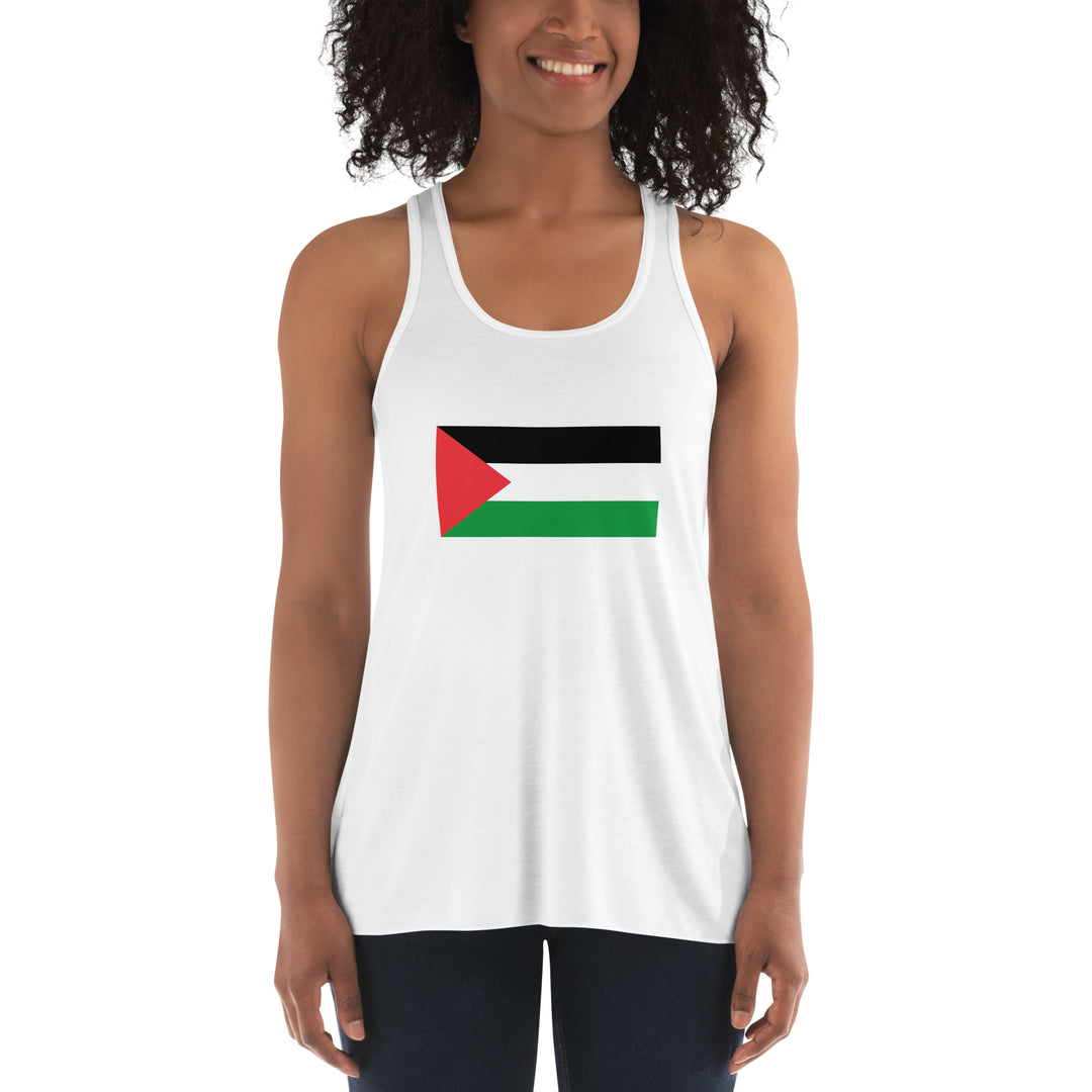 Women's Flowy Racerback Tank | Palestine Flag