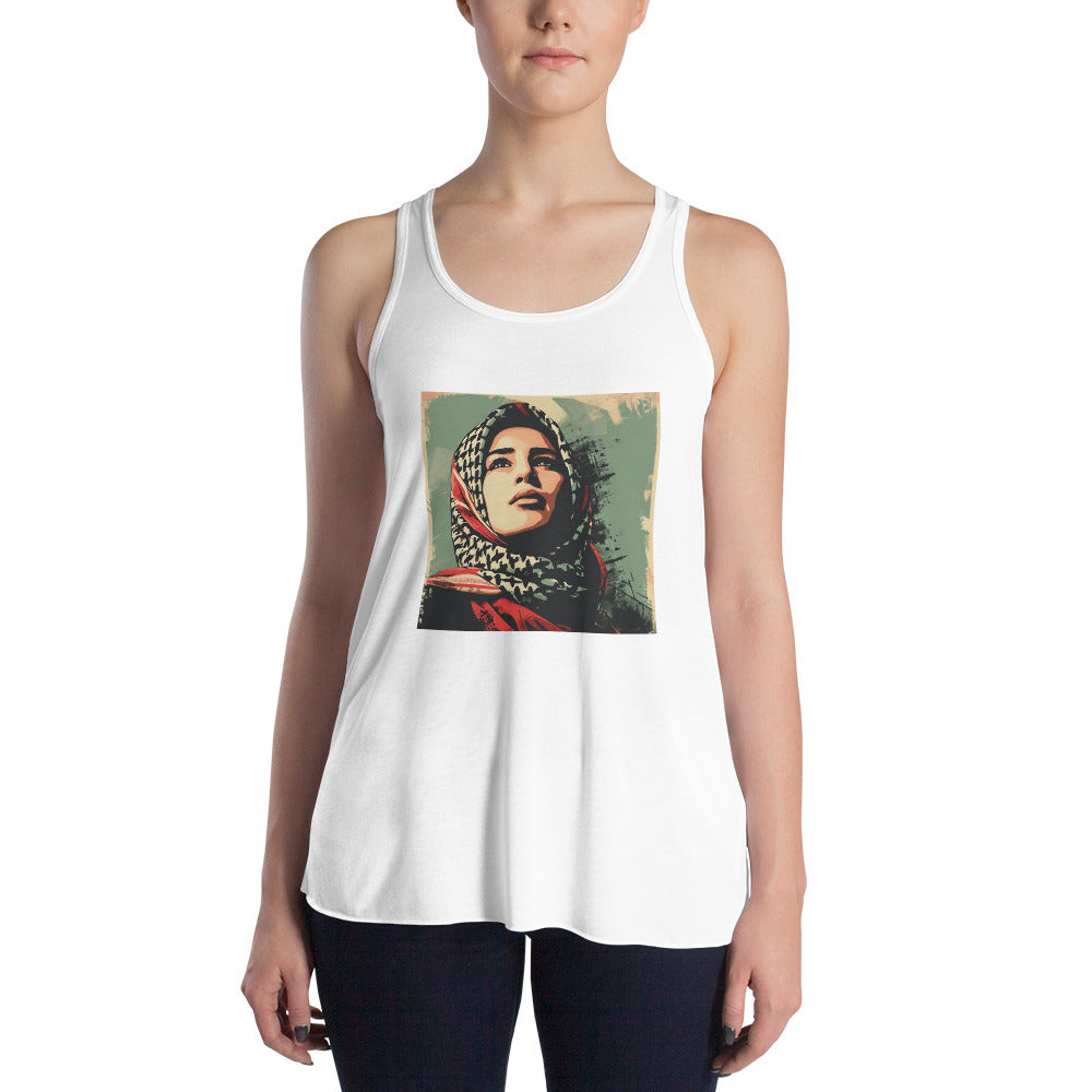 Women's Flowy Racerback Tank | Palestine Hope