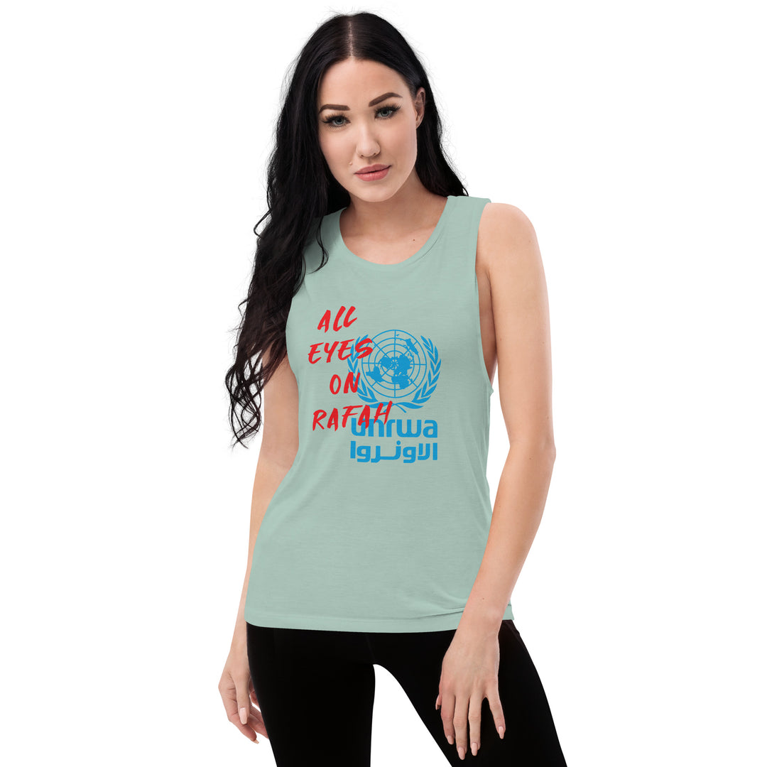 Ladies’ Muscle Tank | All Eyes on Rafah