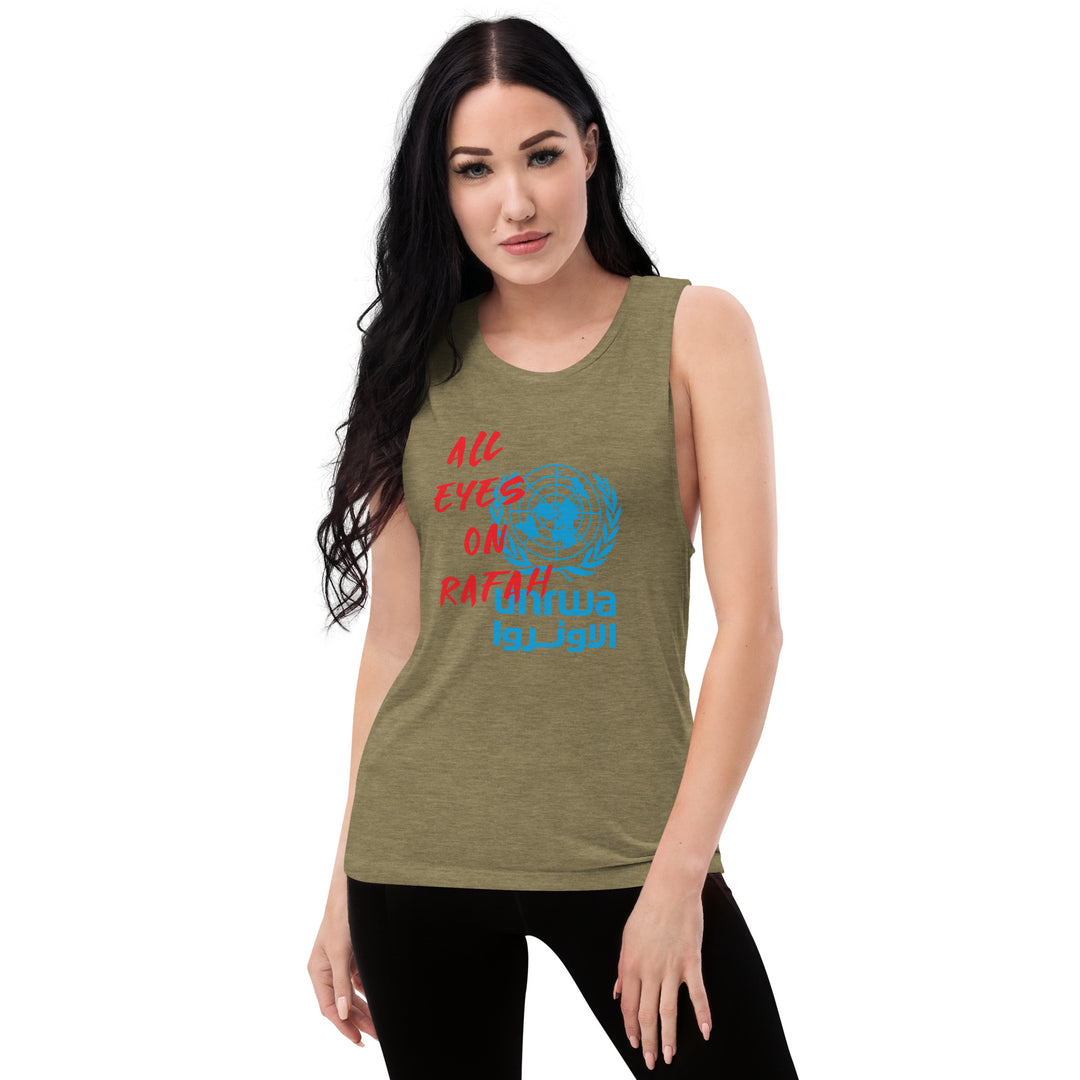 Ladies’ Muscle Tank | All Eyes on Rafah