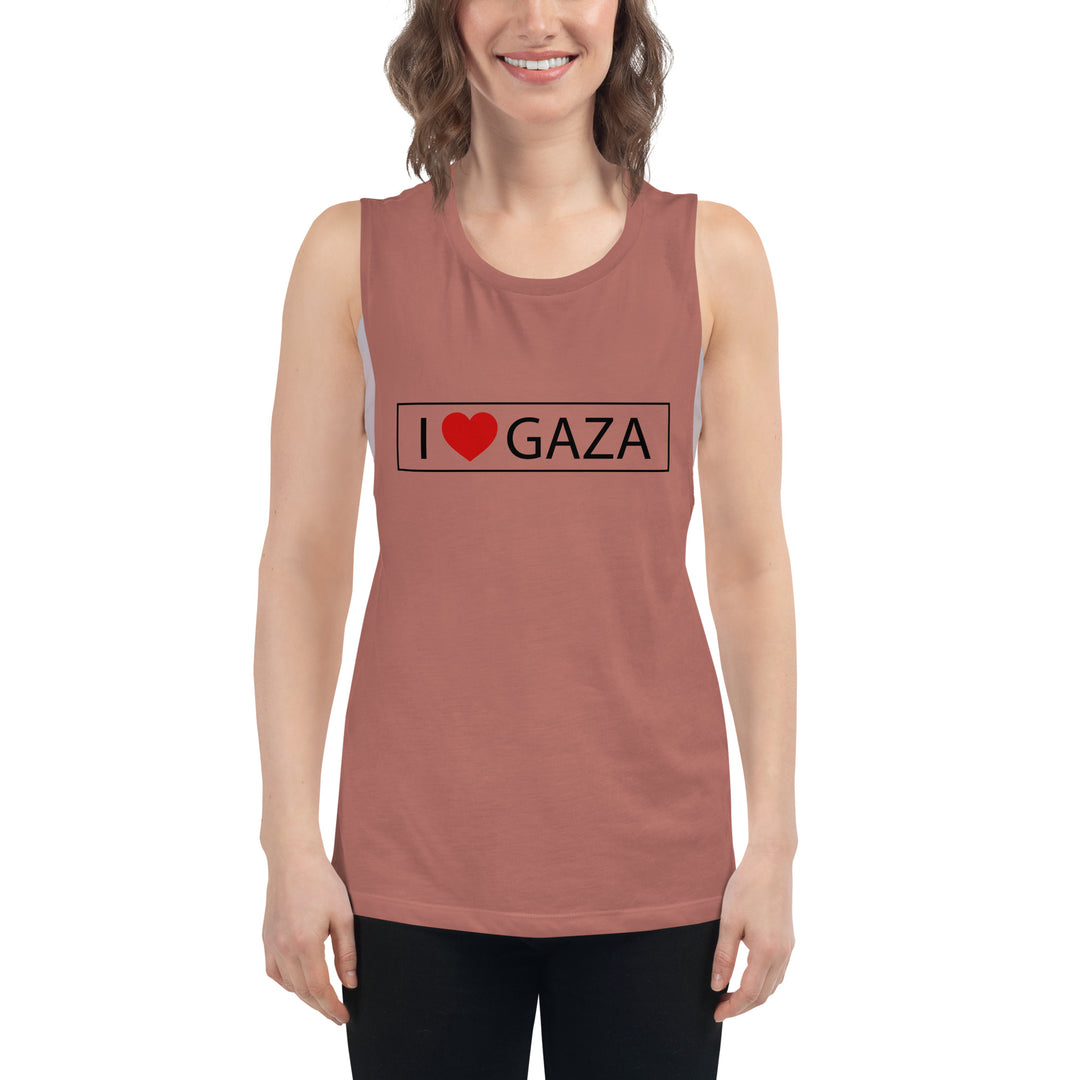 Ladies’ Muscle Tank | I Love Gaza