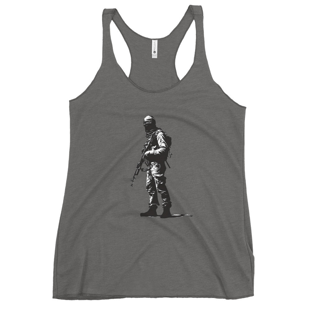Women's Racerback Tank Next Level - The Fighter, Womens Racerback Tank Top Premium Heather