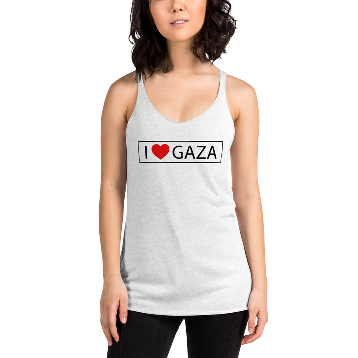 Women's Racerback Tank Next Level | I Love Gaza