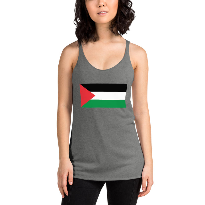 Women's Racerback Tank Next Level | Palestine Flag