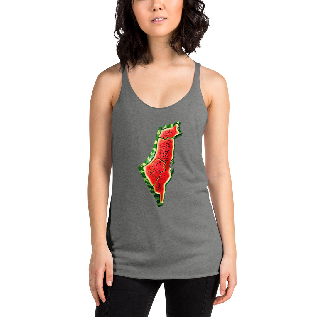 Women's Racerback Tank Next Level | Palestine Watermelon