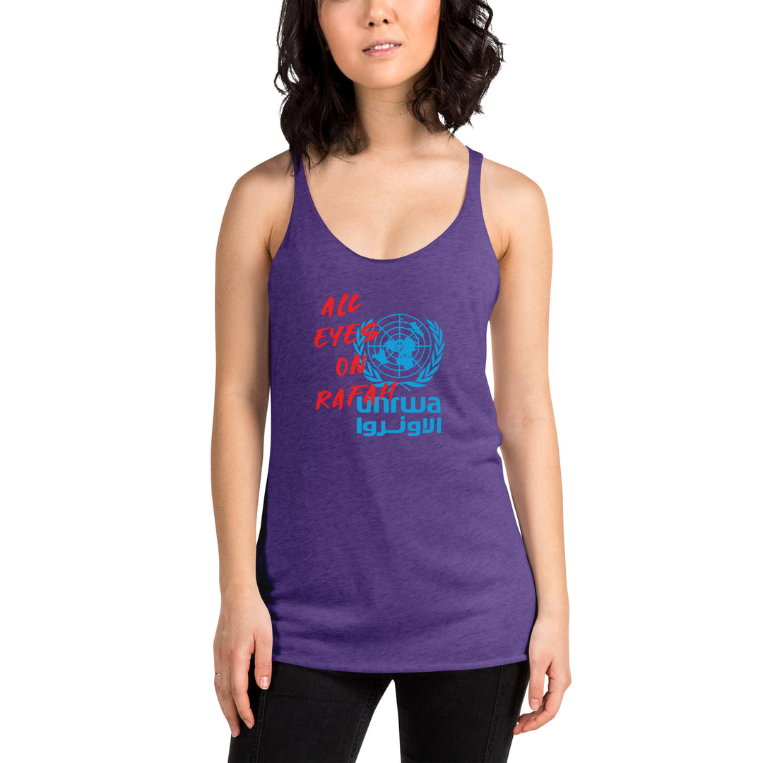 Women's Racerback Tank Next Level | All eyes on Rafah