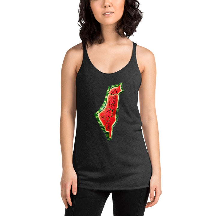 Women's Racerback Tank Next Level | Palestine Watermelon