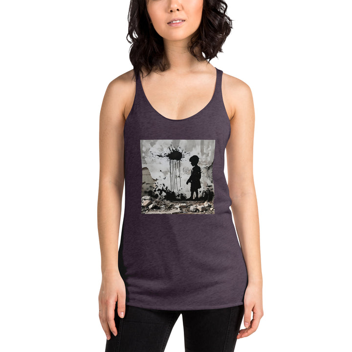 Women's Racerback Tank Next Level | Palestine Wall