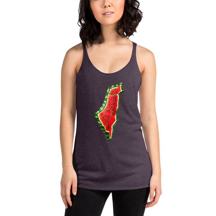 Women's Racerback Tank Next Level | Palestine Watermelon