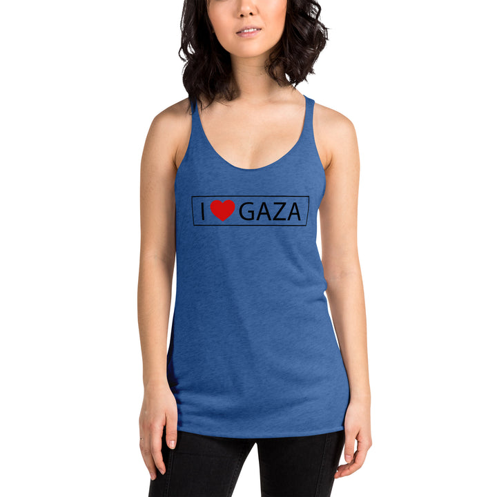 Women's Racerback Tank Next Level | I Love Gaza