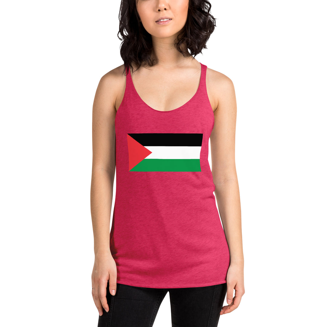 Women's Racerback Tank Next Level | Palestine Flag