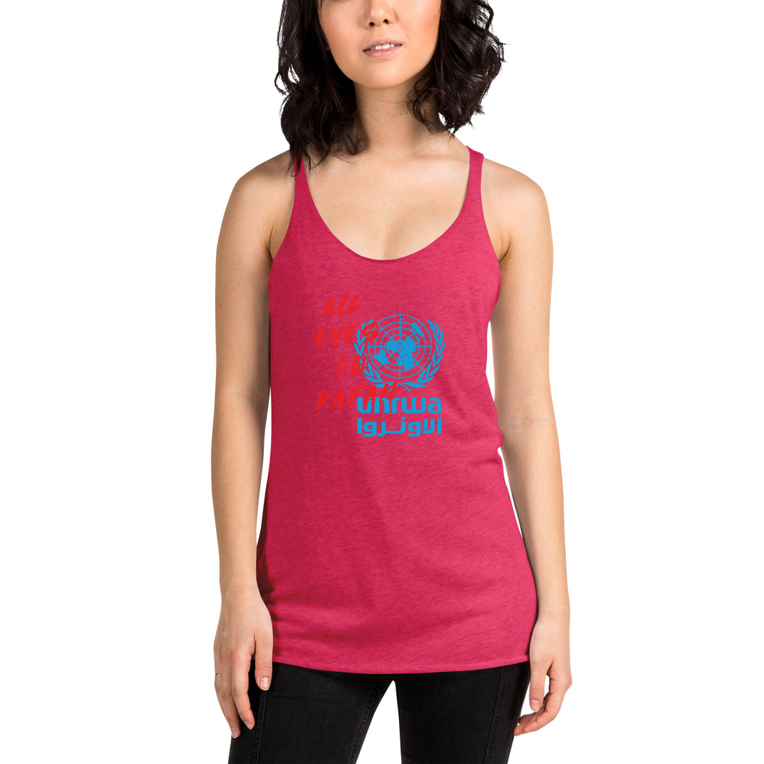 Women's Racerback Tank Next Level | All eyes on Rafah