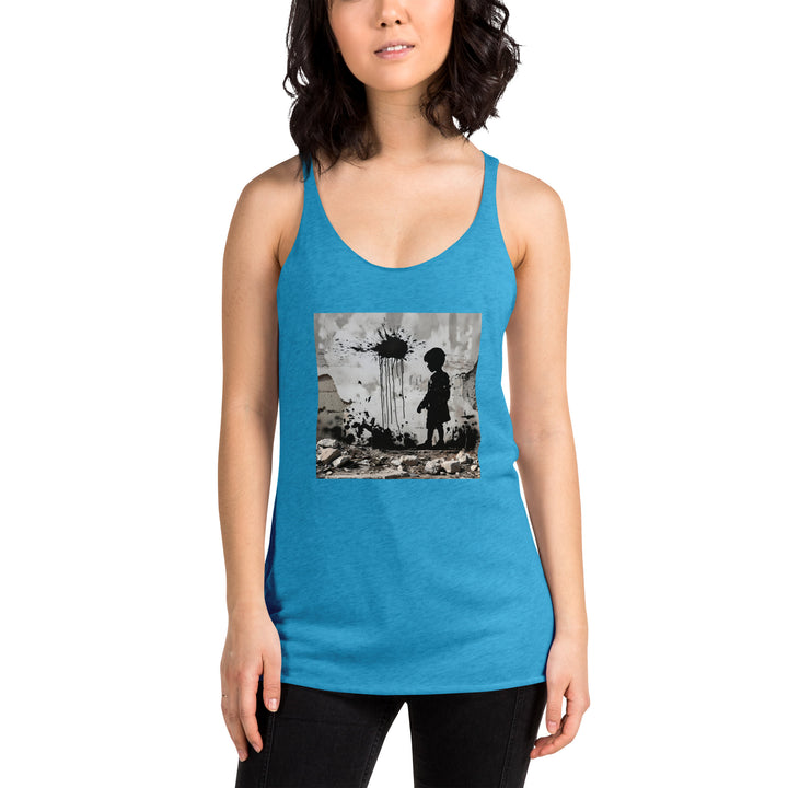 Women's Racerback Tank Next Level | Palestine Wall