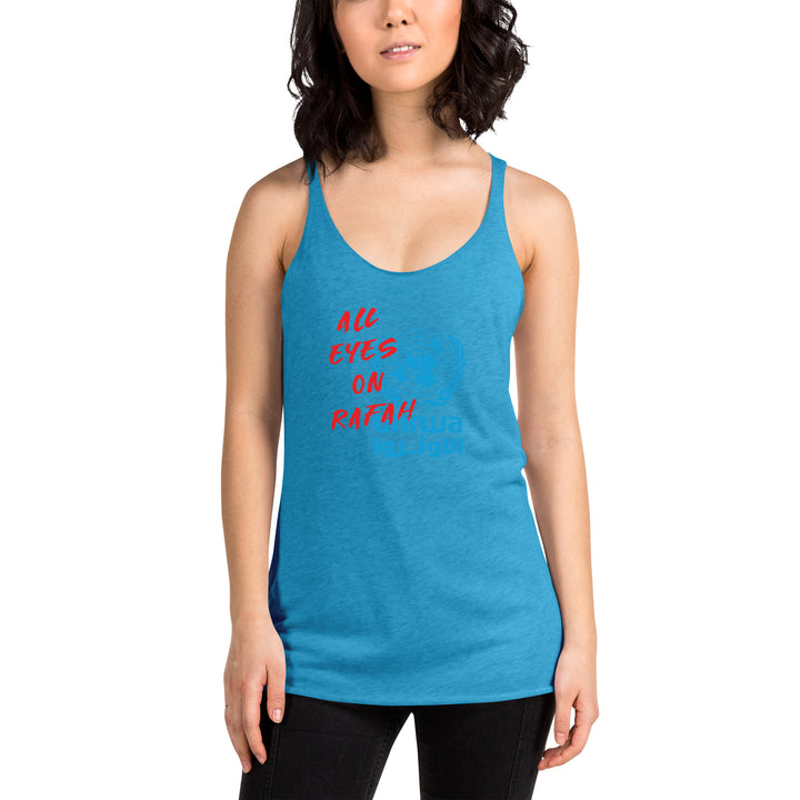 Women's Racerback Tank Next Level | All eyes on Rafah