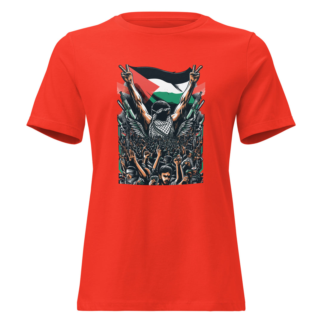 Women's Relaxed T-Shirt - Art by Moh, Womens Relaxed T Shirt Poppy