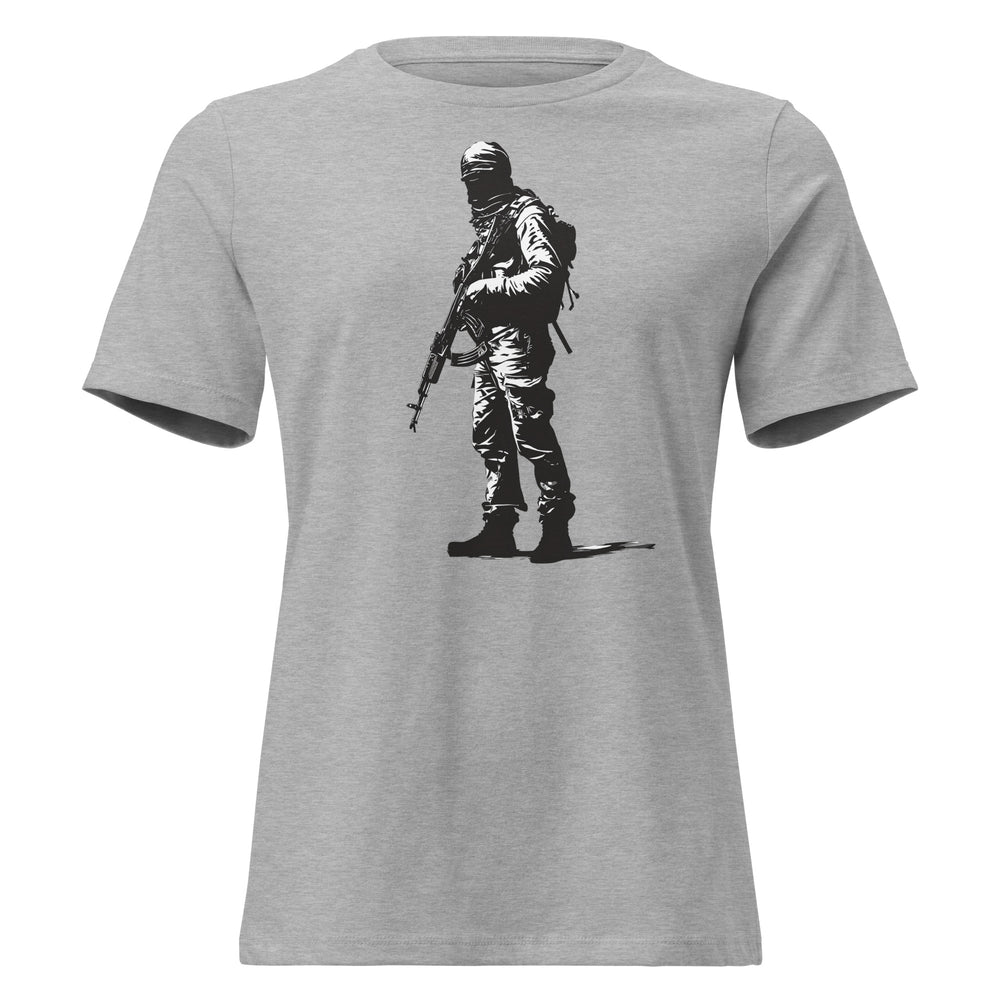 Women's Relaxed T-Shirt - The Fighter, Womens Relaxed T Shirt Athletic Heather