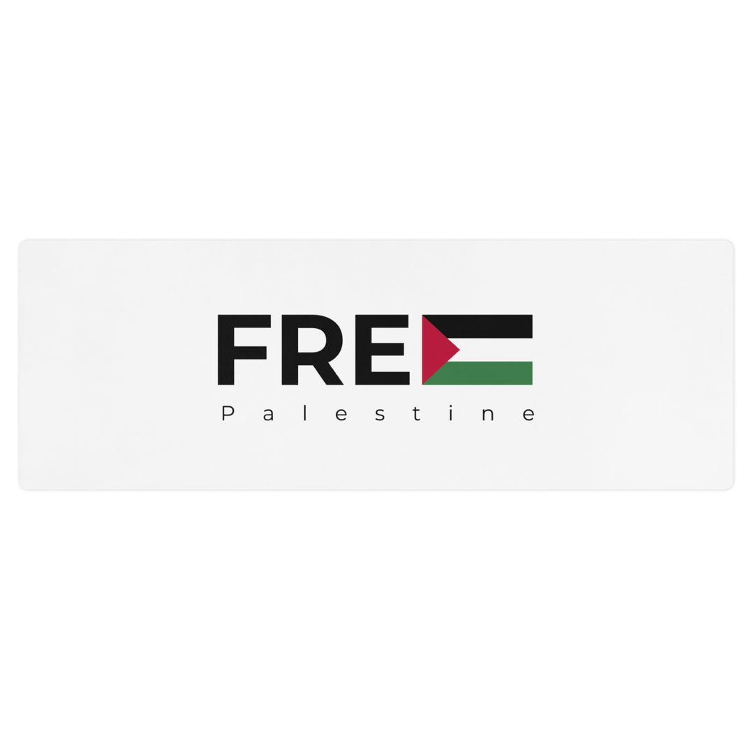Yoga mat - Free Palestine, White