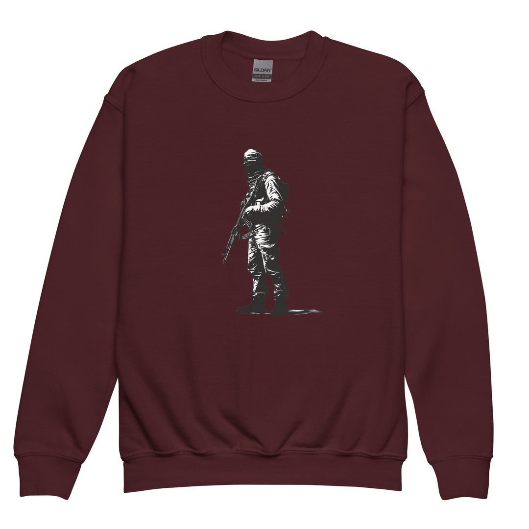 Youth crewneck sweatshirt - The Fighter, Maroon
