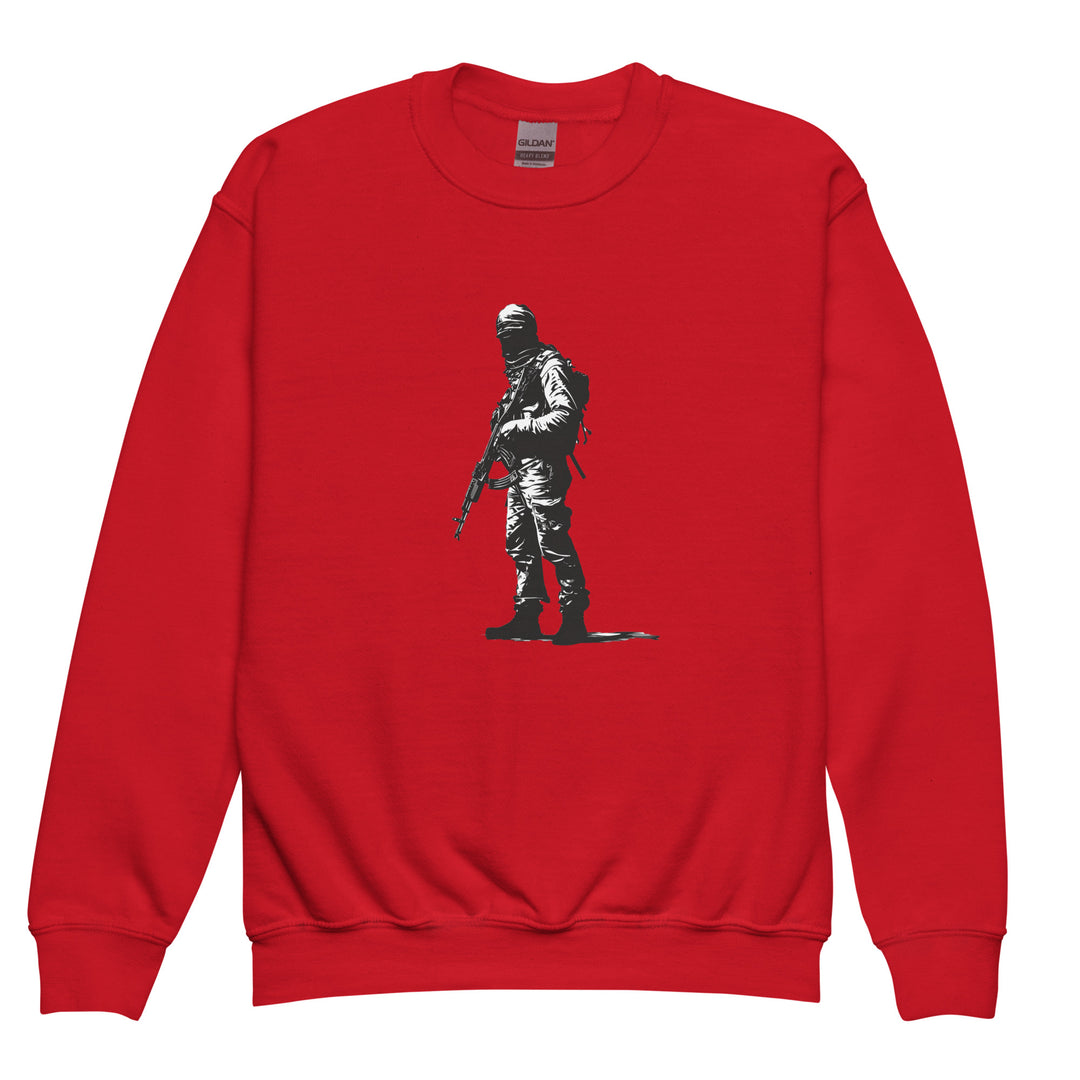 Youth crewneck sweatshirt - The Fighter, Red