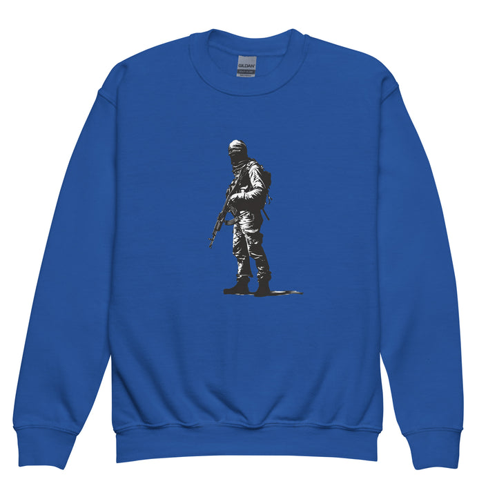 Youth crewneck sweatshirt - The Fighter, Royal