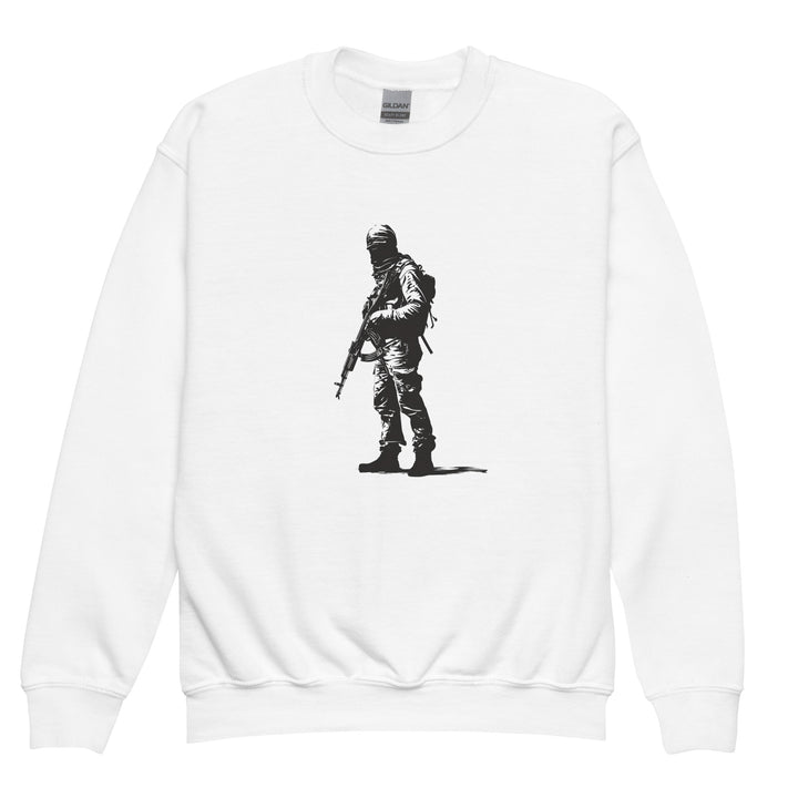 Youth crewneck sweatshirt - The Fighter, White