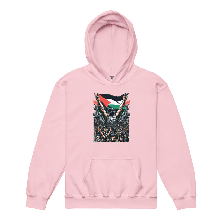 Youth heavy blend hoodie - Art by Moh, Light Pink
