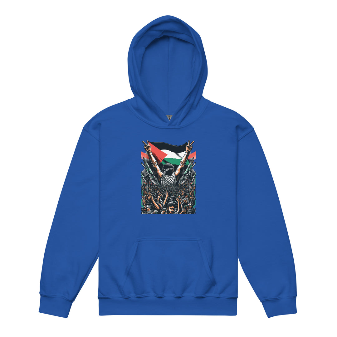 Youth heavy blend hoodie - Art by Moh, Royal